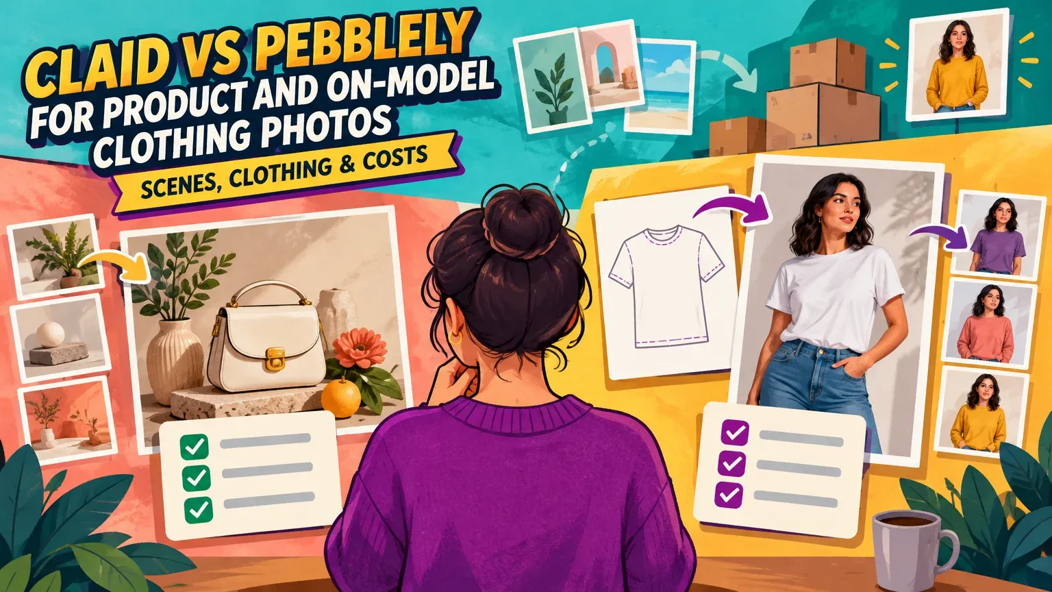 Claid vs Pebblely for Product and On-Model Clothing Photos